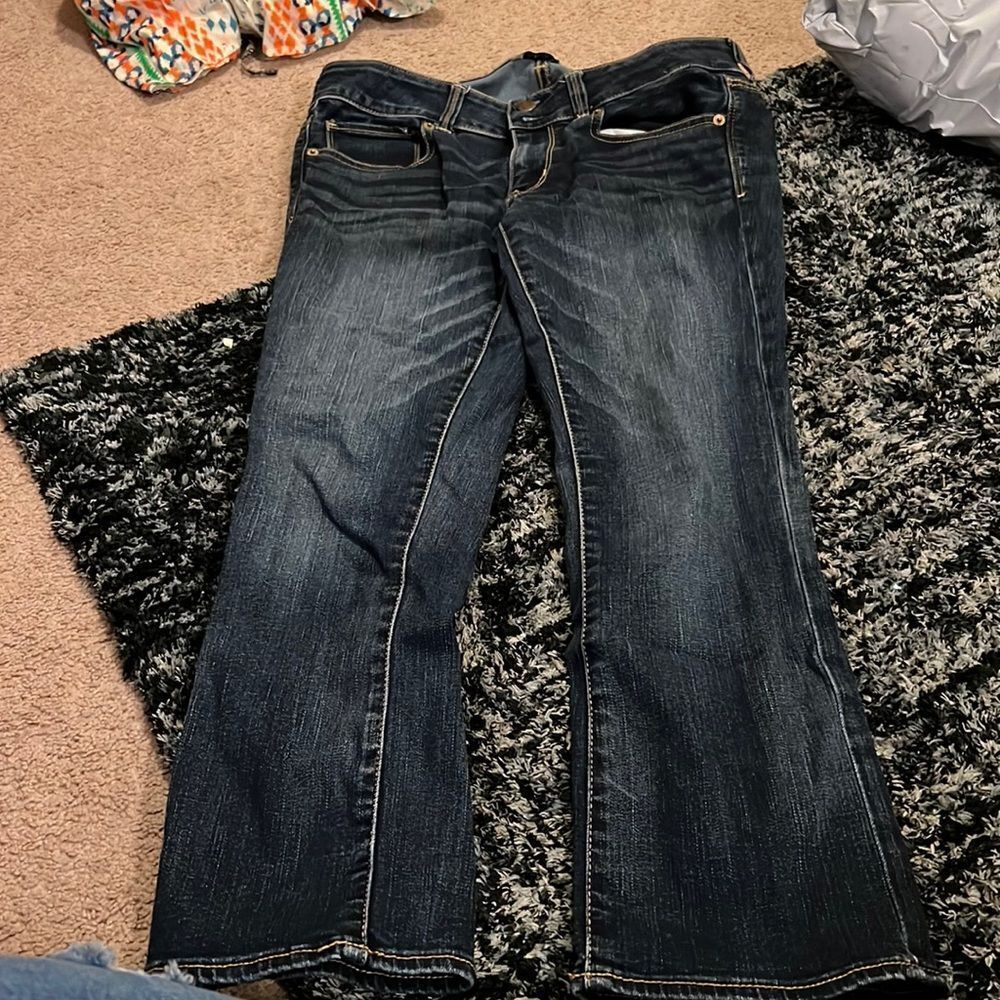 American eagle artist crop jeans 8